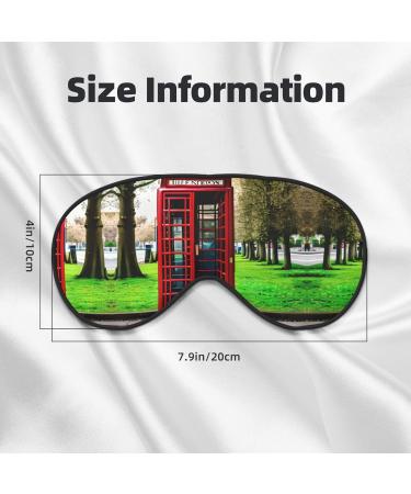 SSIMOO British Phone Booth Eye Mask | Soft Sleep Eye Patch for Women | Travel & Relaxation | Breathable Black Design - Buy Online on GoSupps.com
