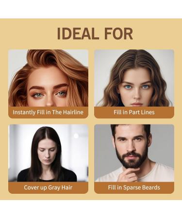  gowwim Gowwim Root Powder 4g Dark Brown - Hair Powder for Men and Women - Waterproof Root Thickening Concealer for Thinning Hair - Buy Online on GoSupps.com