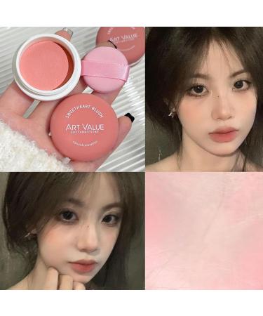 Powder Blush Matte Powder Blusher Cream Natural And Versatile Powder Blusher Pseudo sweetheart Natural Silky Finish - Luminous Pressed Mineral Powder Blush (3# 20g) - Buy Online on GoSupps.com