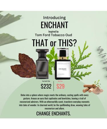 ENCHANT | Inspired by TF. TOBACCO OUD | Pheromone Perfume for Men and Women | Extrait De Parfum | Long Lasting Dupe Clone Essential Oils Fragrance | Perfume De Hombre Mujer | (50 ml / 1.7 Fl Oz) 1.7 Fl Oz (Pack of 1) - Buy Online on GoSupps.com