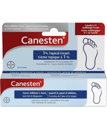 Best Antifungal Cream - 1% Topical Treatment for Athletes Foot - Relieves Itching & Burning - 30g - Buy Online on GoSupps.com