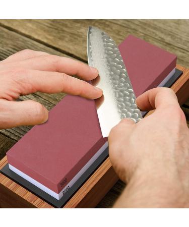 G.B.S Whetstone Knife Sharpening Stone 2 Sided and Shaving Set - Straight Razor Honing Strop Leather Case Ceramic Mug Shaving Brush - Ivory - Buy Online on GoSupps.com