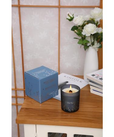 White Sage Sea Salt Candle | Cleansing Aromatherapy Scented Candle | Wood Wick Relaxing Beach Candle for Home | Energy Cleansing for Men & Women - Buy Online on GoSupps.com