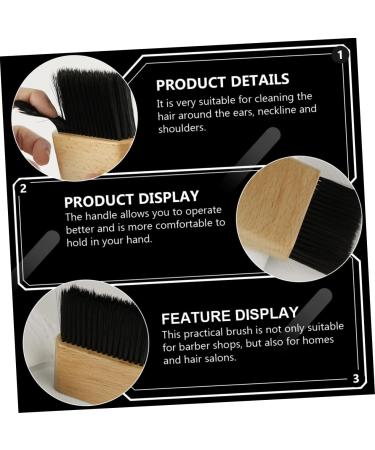 Mikinona 1pc Cleaning Brush Neck Duster Cleaning Duster Neckline Brush Hair Cutting Neck Brush Neck Cleaning Barber Duster Duster Neck Cleaner Brush Hair Cutting Brush Wooden - Buy Online on GoSupps.com