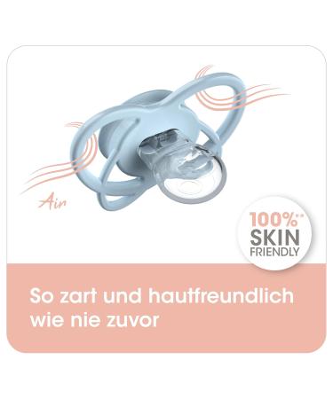 Nip Schnuller My Butterfly - Eco-Friendly Silicone Pacifier for 5-18 Months - Lightweight Jaw-Friendly Design in Blue - Buy Online on GoSupps.com
