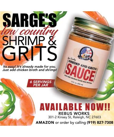 Restaurant-Style Sarges Shrimp and Grits Sauce - Homemade, Ready-to-Cook Delicious Meal - Buy Online on GoSupps.com