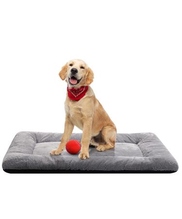 Dog Beds Crate Pad for Dogs Fit Metal Dog Crates,Ultra Soft Dog Crate Bed Washable & Anti-Slip Kennel Pad for Dogs Cozy Sleeping Mat 36inch gray - Buy Online on GoSupps.com