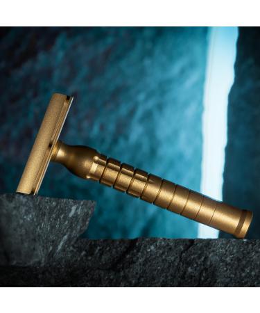 Goodfellas Smile Bayonetta Premium Double Edge Safety Razor - Handcrafted Brass Ultra-Smooth Shave International Shipping - Buy Online on GoSupps.com