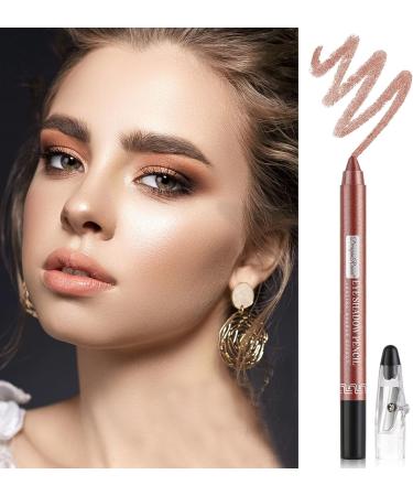 Waterproof Shimmer Eyeshadow Pen Crayon Stick - Dark Bronze | Long-lasting & Pearlescent Eyeliner Pencil for Glitter Eye Makeup - Buy Online on GoSupps.com