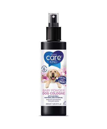 CAREKIND Baby Powder Dog perfume - 200ml dog spray with spray pump Vegan dog cologne is a dog deodoriser spray. dog perfume spray dog deodorant use with our baby powder Dog Shampoo (1x 200ml) - Buy Online on GoSupps.com