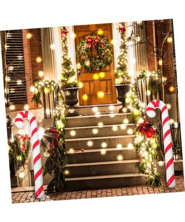 CAXUSD 10pcs Inflatable Crutches Candy Cane Funny Toys Xmas Cane Balloon Pencil Candy Boxes Joke Pvc - Buy Online on GoSupps.com