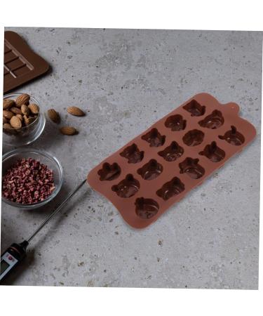 Zerodeko Ice Cube Tray 6 pcs Adorable Mold Tools Fondant Molds Candy Ice Cube Chocolate Silicone DIY Lovely Cookie for 21X10.2cmx2pcs Brown 2x2pcs - Buy Online on GoSupps.com