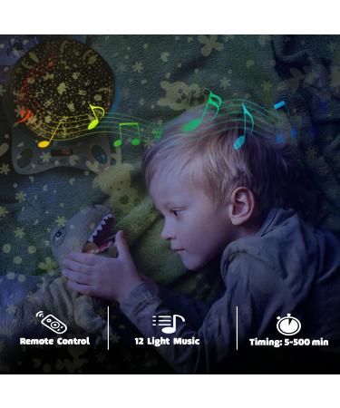 Moredig Baby Projector Night Light with Timer Remote, 12 Music, 8 Lighting Modes - Blue Night Light for Kids Bedroom | Perfect Gifts for Baby Boy - Buy Online on GoSupps.com