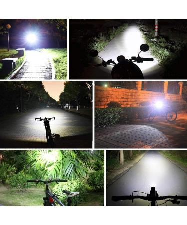 Night Eyes 2400 Lumens Mountain Bike Headlight - Rechargeable Waterproof Battery Pack - USB Bike Taillight Included - 2 Pack Black - Buy Online on GoSupps.com