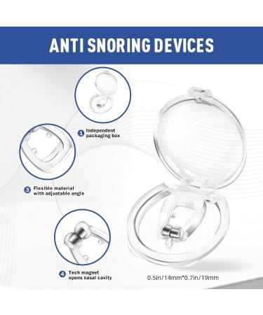 Effective Anti Snoring Devices - Adjustable Magnet Silicone Nose Clip for Quieter Sleep | Snore Stopper Solution - Buy Online on GoSupps.com
