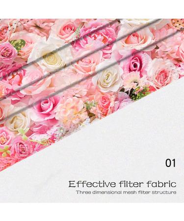 50Pcs Disposable Floral Face_Masks with Designs 3-Ply Breathable Flower Face_Mask with Nose Wire Facemasks for Women (Floral-J) - Buy Online on GoSupps.com