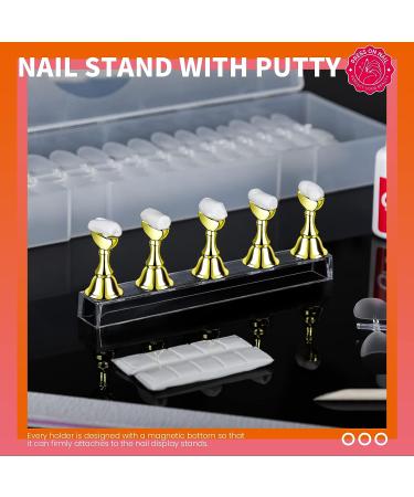 300Pcs Short Almond Nail Tips for Nail Extension - Full Cover Soft Gel Fake Nails with Stand - Buy Online on GoSupps.com