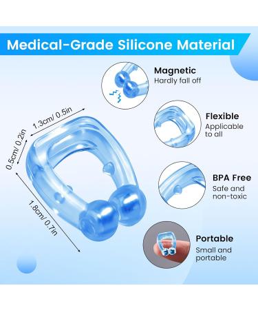 Silicone Magnetic Anti Snore Nose Clip 6pcs for Women - Stop Snoring Devices - Buy Online on GoSupps.com
