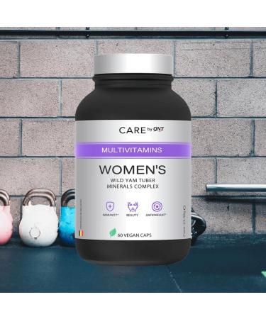 QNT Care Multivitamin WomenS 12 vitamins and 7 minerals promotes general wellbeing and supports the immune system and antioxidant status 60 vegan capsules Unflavoured 60 Capsules Lot of 1 - Buy Online on GoSupps.com