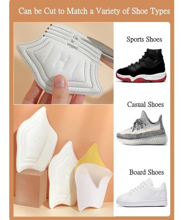 HarChen Heel Grips - Improve Shoe Fit and Comfort with Heel Cushion Liners - Extra Sticky Heel Protector Pads (4 Pairs) - Buy Online on GoSupps.com