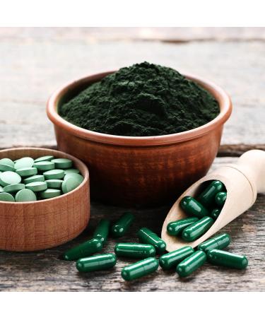 Organic Spirulina Chlorella Pellets | 400 Vegan Tablets | 500mg High Dosage Algae Powder for Optimal Health - Buy Online on GoSupps.com