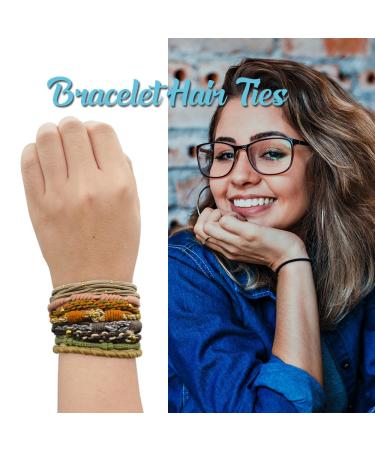 BAISDY 24Pcs Boho Hair Ties Bracelets for Women - No Damage Hair Elastics for All Hair Types - Buy Online on GoSupps.com