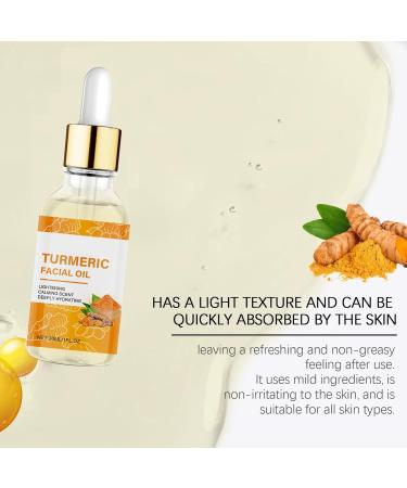 WRANBAO Turmeric Oil Facial Serum Firming Turmeric Skin Oil Vitamin Lightening Serum Moisturizes and Brightens Skin AntiAging Facials for Women and Men 6 Pack 6 Pack - Buy Online on GoSupps.com