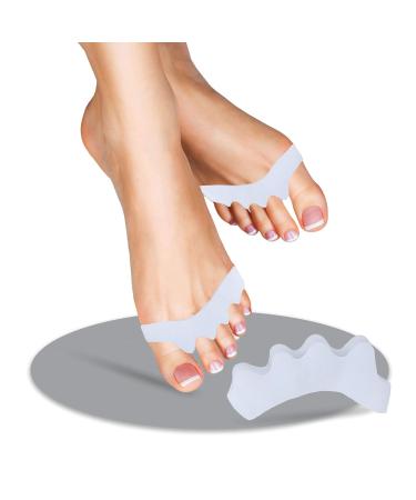 Valgofit Toe Spreader for Hallux Valgus - Silicone Toe Separator Set (4 Pieces) for Men & Women - Soft Chemical-Free Correction with Free Training Band & eBook - Buy Online on GoSupps.com