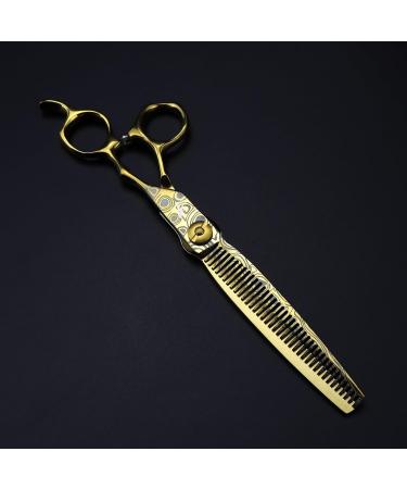 Hair Cutting Scissors Shears 7 Inch Professional Gold JP440c Steel Damask Pattern Hair Scissors Haircut Thinning Barber Cutting Shears Hairdresser Scissors Set - Buy Online on GoSupps.com