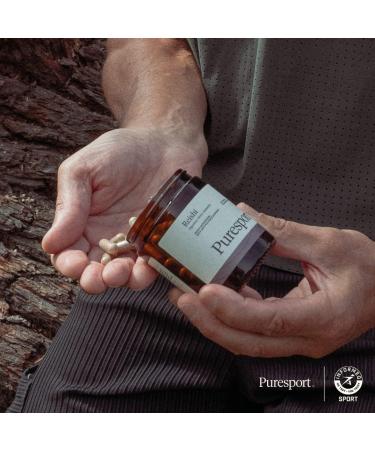 Puresport Reishi Supplement | 60 Capsules | 30% Polysaccharides for Digestion, Stress & Immunity - Buy Online on GoSupps.com