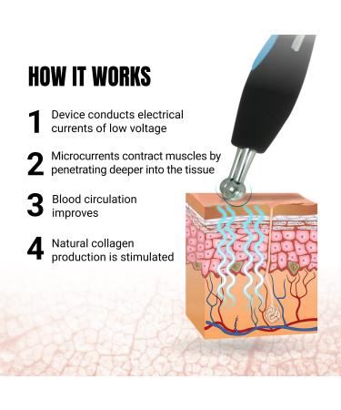 Buy Gess MT Face Lifting Device - 5 Modes Microcurrent Facial Massage for Anti-Aging & Wrinkle Reduction - Buy Online on GoSupps.com