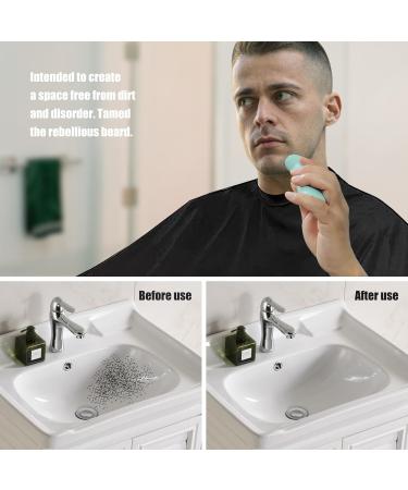 Beard Bib Apron - Ultimate Hair Catcher for Men | Perfect Grooming Gift for Boyfriend Husband Dad - Black - Buy Online on GoSupps.com