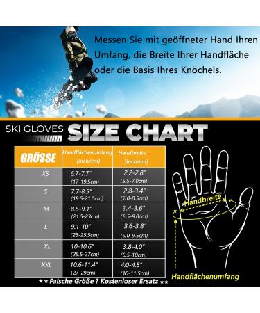 Buy Bikingmoreok Winter Gloves -30 F | Waterproof Touchscreen Ski Gloves for Men | Windproof Cycling & Motorcycling Gear - Buy Online on GoSupps.com
