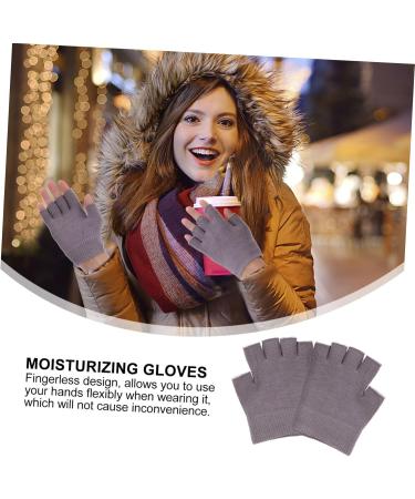 minkissy 2 Pairs Half Finger Moisturizing Gloves Bedtime Gloves Essential Oil Gloves Gel Spa Gloves Womens Gloves Moisturizing Hand Gel Gloves Touch Miss Plant Essential Oil Apparel - Buy Online on GoSupps.com