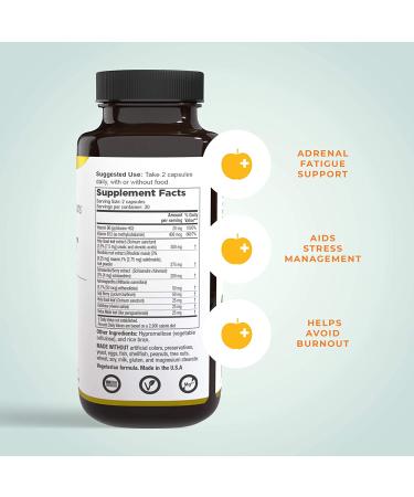 Adrenal-T Adrenal Support - LifeSeasons 60 Vegetarian Capsules for Energy & Wellness - Buy Online on GoSupps.com