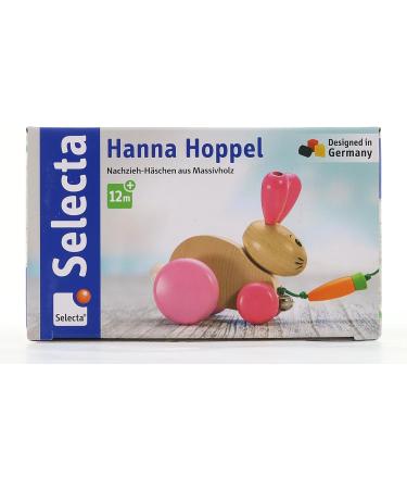 Buy Selecta 62023 Hanna Hoppel Pull-Along Rabbit Toy | Wooden Push & Pull Toy 13 cm - International Shipping Available - Buy Online on GoSupps.com