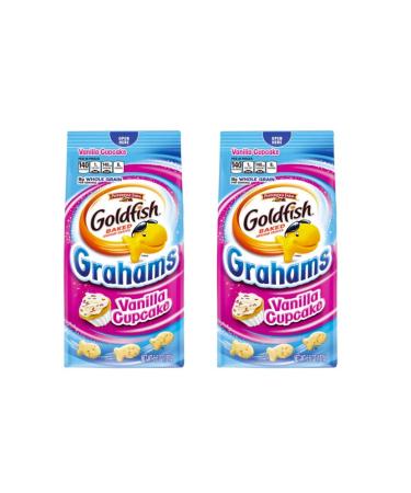 Pepperidge Farm Goldfish Baked Whole Grain Graham Snacks 6.6oz, 2 Pack (Vanilla Cupcake)