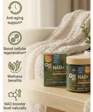 ONE 365 NAD + Supplement Liposomal Nicotinamide Riboside Resveratrol Quercetin Anti-Aging Antioxidant NAD Plus Booster Supplements for Women & Men Hair Skin Nails 90 Capsules NMN Alternative 800mg - Buy Online on GoSupps.com