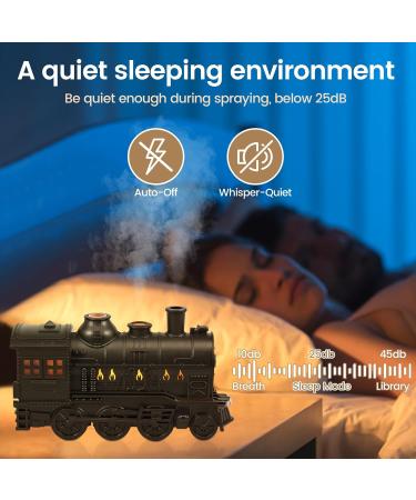 Train Essential Oil Diffuser 300ml Train Diffuser for Essential Oils Large Room Quiet Humidifier Essential Oil Diffuser Train Aromatherapy Diffuser Cool Mist Humidifier for Home Bedroom Office - Buy Online on GoSupps.com