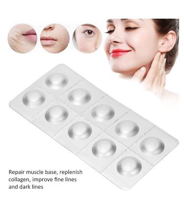 10pcs Oligopeptide Lyophilized Powder Tablets - Facial Moisturizing & Skin Repair - 20mg Delicate Hydrolyzed Pearl Powder - Buy Online on GoSupps.com