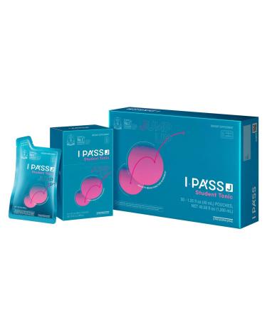 JungKwanJang i-Pass Junior Dietary Supplement- Korean Red Panax Ginseng Extract - Support Immune System, Memory Improvement and Concentration, Productivity - 30 Pouches