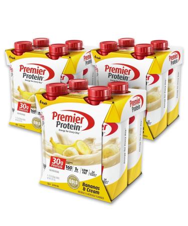 Premier Protein ROvtwY 30g Protein Shake 11 fl oz Bottle Banana 12 Count (4 Pack)