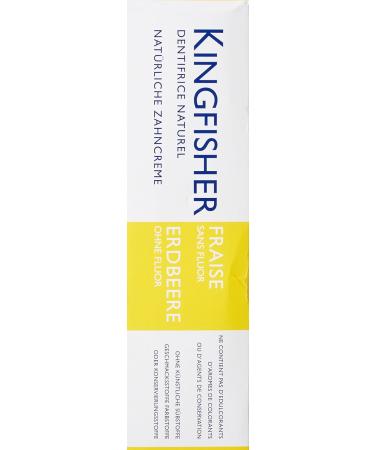Buy Kingfisher Natural Strawberry Toothpaste for Kids 75 ml - Safe & Effective Dental Care | International Shipping Available - Buy Online on GoSupps.com