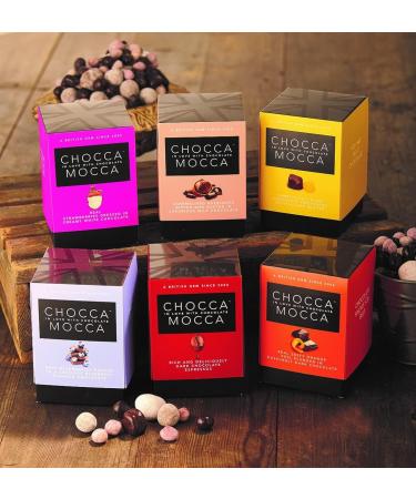 Chocca Mocca- Dark Chocolate Espressos Chocolate Box Cube 110g Aromatic Coffee Beans Smothered in Dark Chocolate Deliciously indulgent Treat Great Gift Luxurious Quality Made in Great Britain Coffee Beans in Dark Chocolate - Buy Online on GoSupps.com