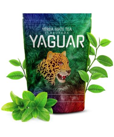 Yaguar Elaborada con Palo 500g | Yerba Mat du Br sil | Mat traditionnel sans additifs | Taux lev de caf ine naturelle | Contient des vitamines des min raux des antioxydants
