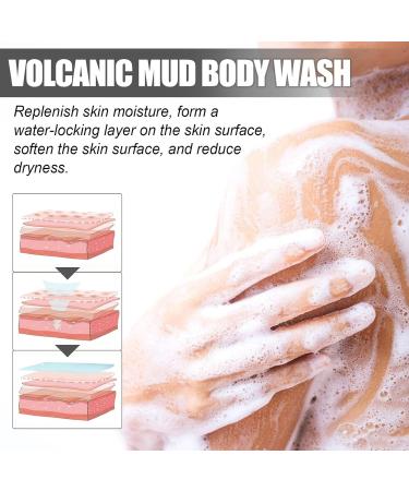 Fyearfly Moisturizing Shower Gel 3 Pieces 100ml Volcanic Mucus Body Wash Gel Skin Lightening Moisturizing Itching Relieving OilRegulating Volcanic Mud - Buy Online on GoSupps.com