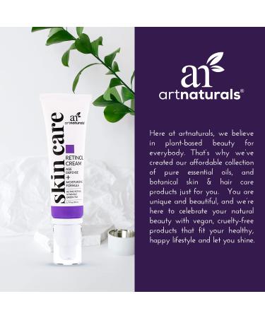 Artnaturals Anti-Aging Retinol Cream-Moisturizer with Hyaluronic Acid, Vitamin E, C, Aloe Vera - 1.7 Fl Oz - Buy Online on GoSupps.com