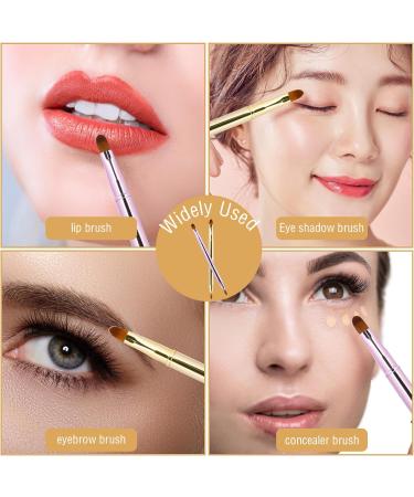 2 Pack Retractable Lip Makeup Brushes Double-Ended Lip Brush for Lipstick Lip Gloss Lipstick Brush Applicator - Buy Online on GoSupps.com