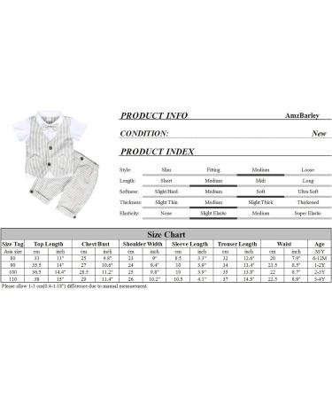 AmzBarley Baby Boys Gentleman Suit Outfit | Ivory Tuxedo Rompers 3-4 Years - Buy Online on GoSupps.com