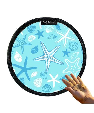 Sand Off Mitt - Sand Off - Soft Portable Clean Waterproof R utilisable Surf Feet Cleaner For After Beach Activities Beach Sand Remover For Eco-Friendly Travel Bleu lac